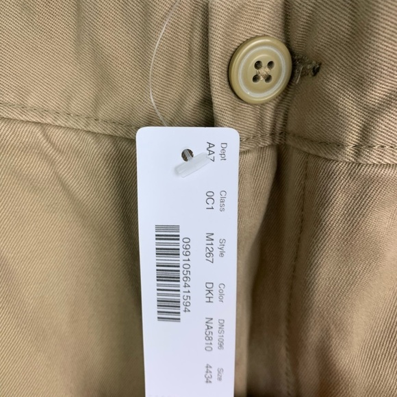 NWT J Crew Men’s Size 44 x 34 484 Slim-fit stretch chino pant Khaki - Picture 5 of 9